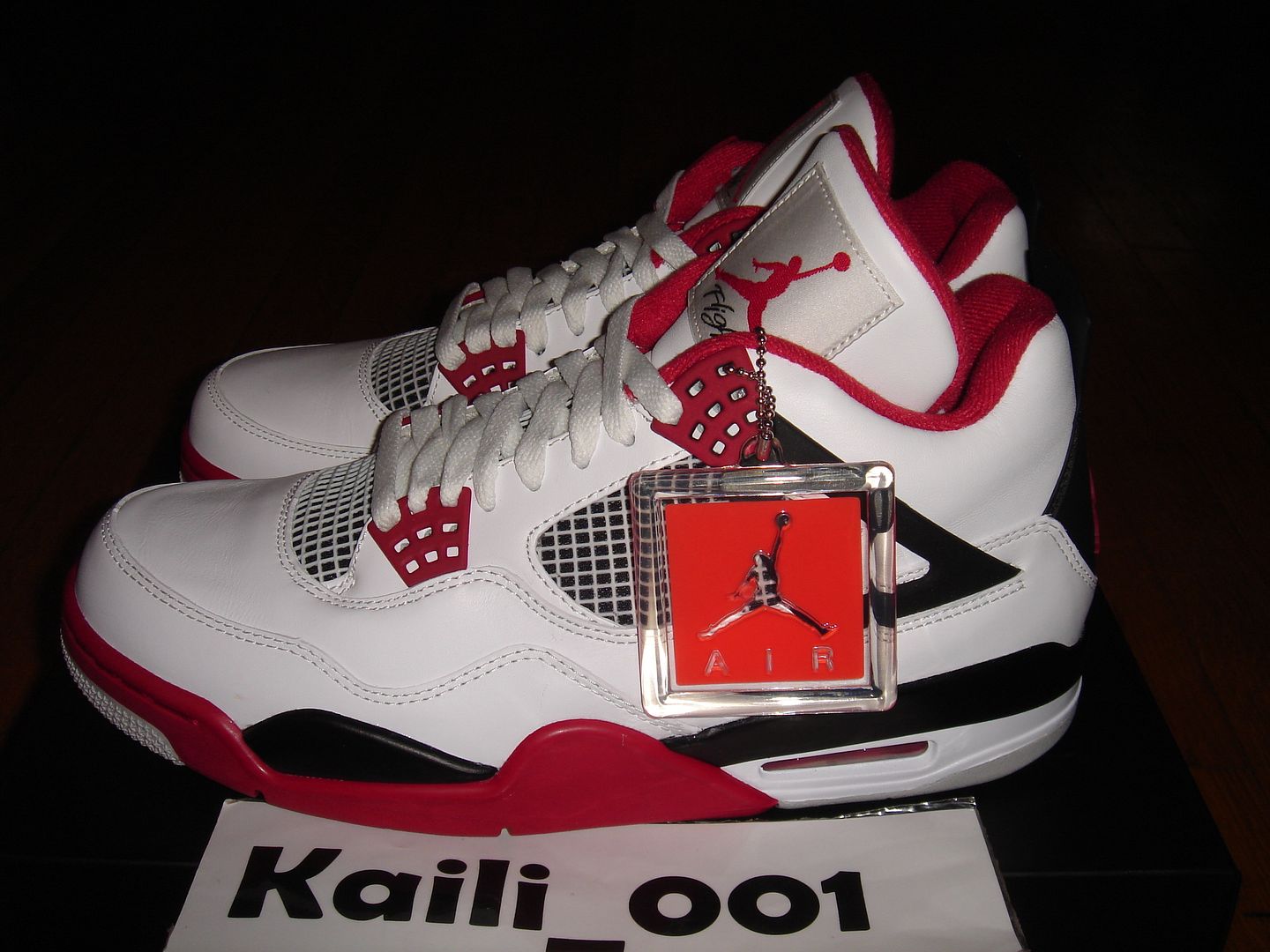 Nike Air Jordan 4 Retro IV Fire Red Black Laser Cement OG White Cavs