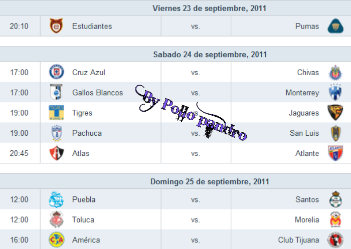 ★ Todas las jornadas futbol mexicano