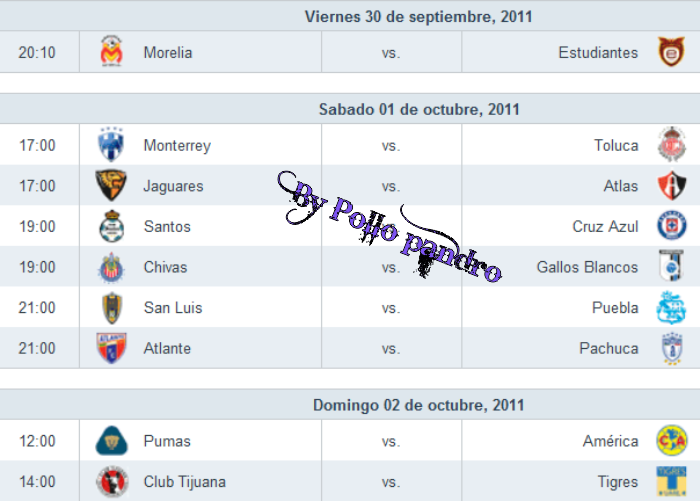 ★ Todas las jornadas futbol mexicano