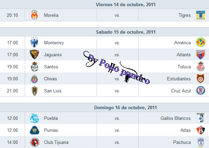★ Todas las jornadas futbol mexicano