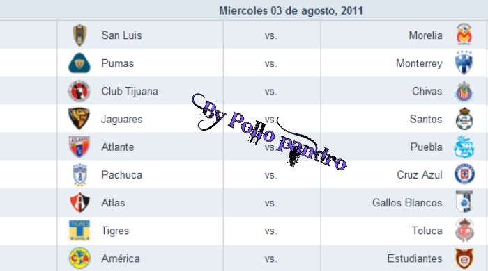 ★ Todas las jornadas futbol mexicano