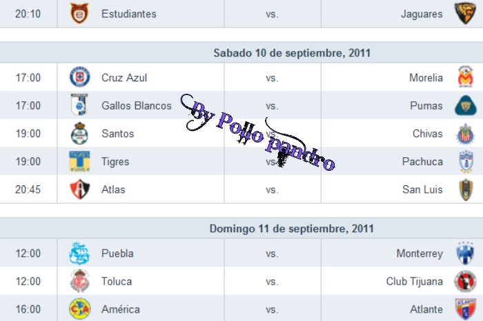 ★ Todas las jornadas futbol mexicano