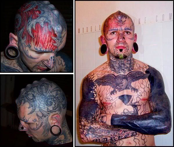 Another set of painful-looking body modifications & piercings.