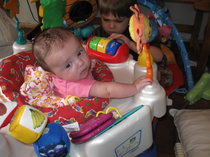 Gabi in the exersaucer