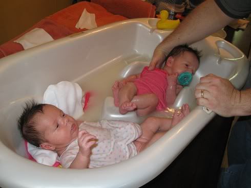 Sharing an oatmeal bath