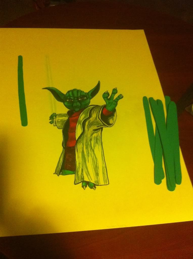 Pin the lightsaber on Yoda, Uploaded from the Photobucket iPhone App