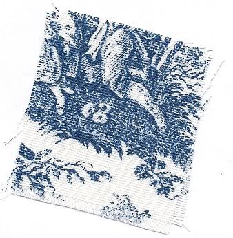 toile sample- for tuffet and daybed