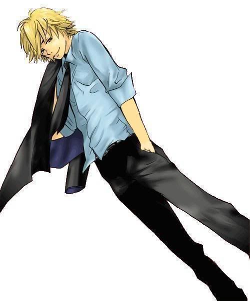 aronjacketpaula.jpg anime blonde leaning boy