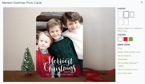 Minted Merriest Holiday Card by Palm Papers