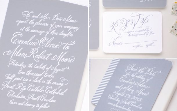 letterpress wedding invitations