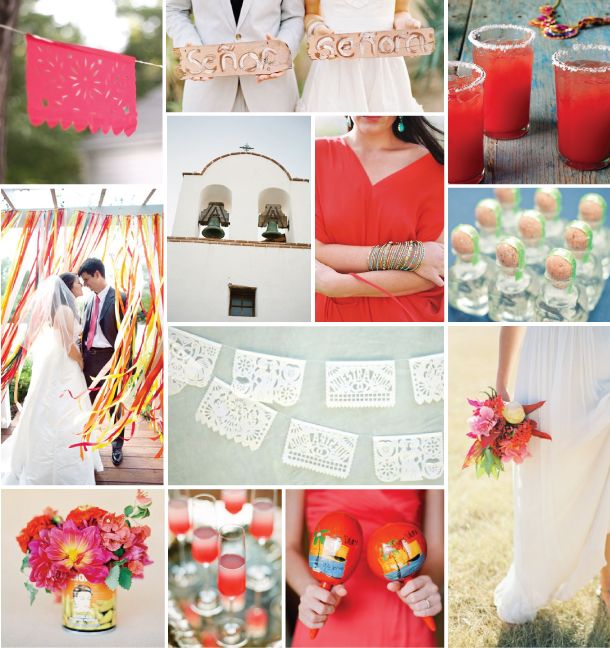 Bodega Fiesta Papel Picado Wedding Invitations by Lauren Chism