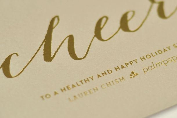 gold foil letterpress