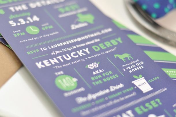 Derby Day Invitations | Kentucky Derby Party Invitations by Lauren Chism