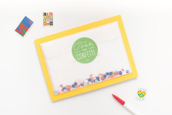 Lauren Chism Colorful Confetti Baby Shower Invitations
