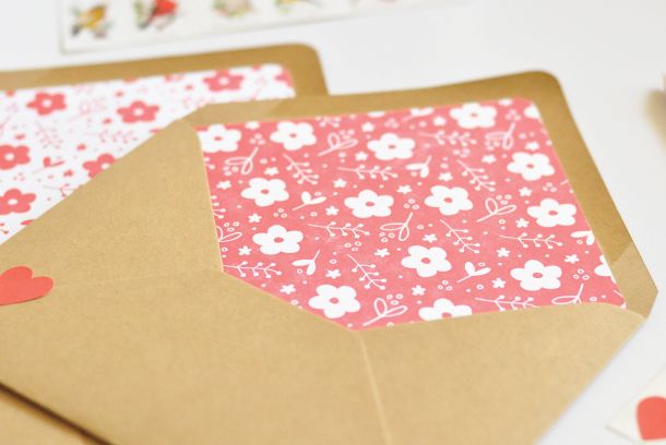 Penelope's Floral Letterpress Birth Announcements by Lauren Chism Fine Papers