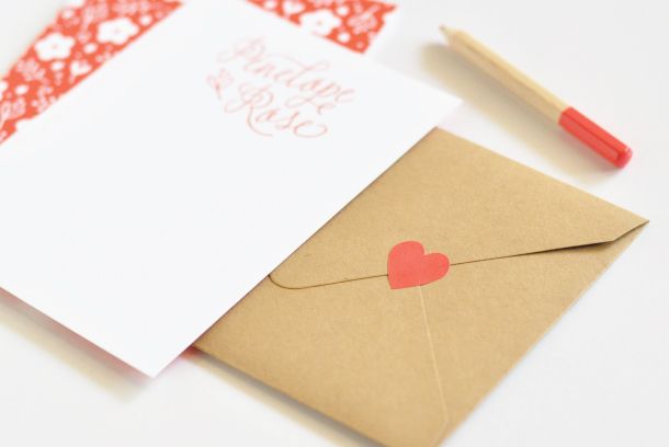 Penelope's Floral Letterpress Birth Announcements by Lauren Chism Fine Papers