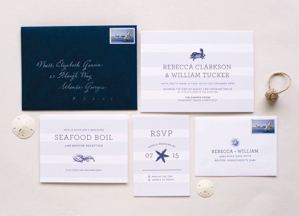 nautical wedding invitations