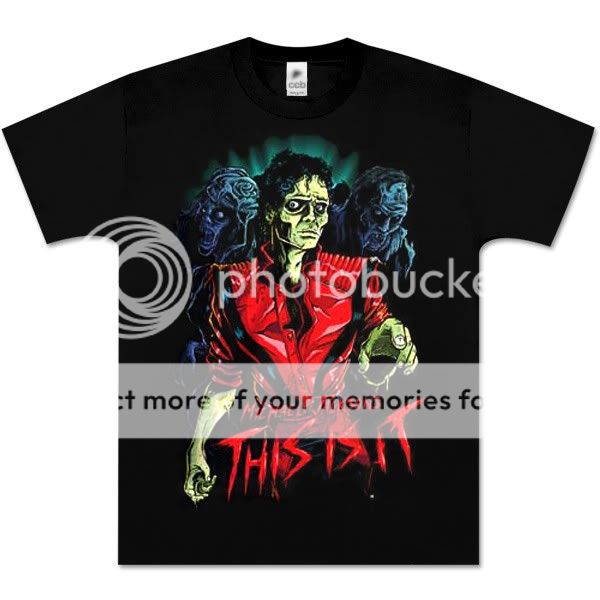 Michael Jackson Zombie Thriller This Is It T Shirt L