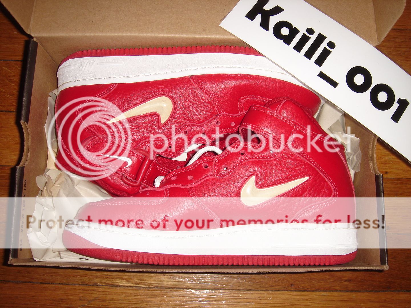 Nike Air Force 1 MID SC (BG) Jewel Red OG Linen Lime PE  