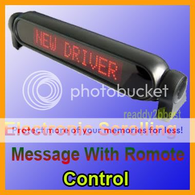 New red LED CAR SIGN LIGHT MESSAGE SCROLLING display  