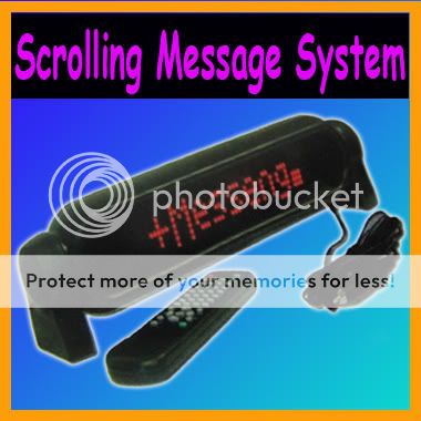 New red LED CAR SIGN LIGHT MESSAGE SCROLLING display  