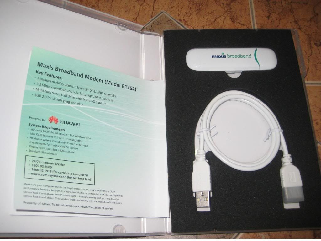 MAXIS BROADBAND MODEM E1762 TREIBER